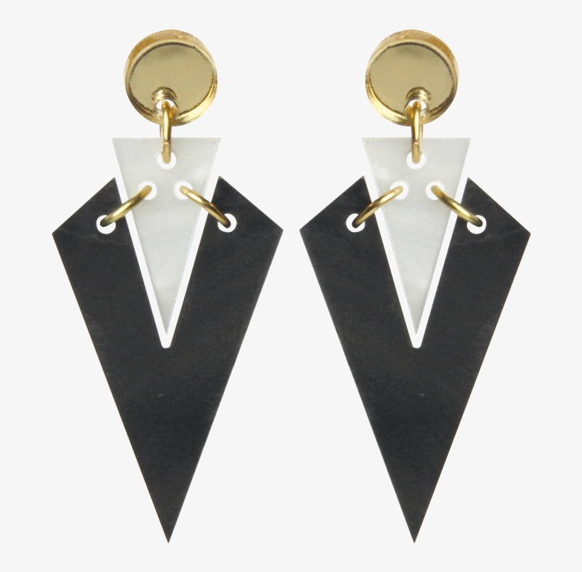 Toolally Art Deco Droplets Marble - Earrings, transparent png #8747345