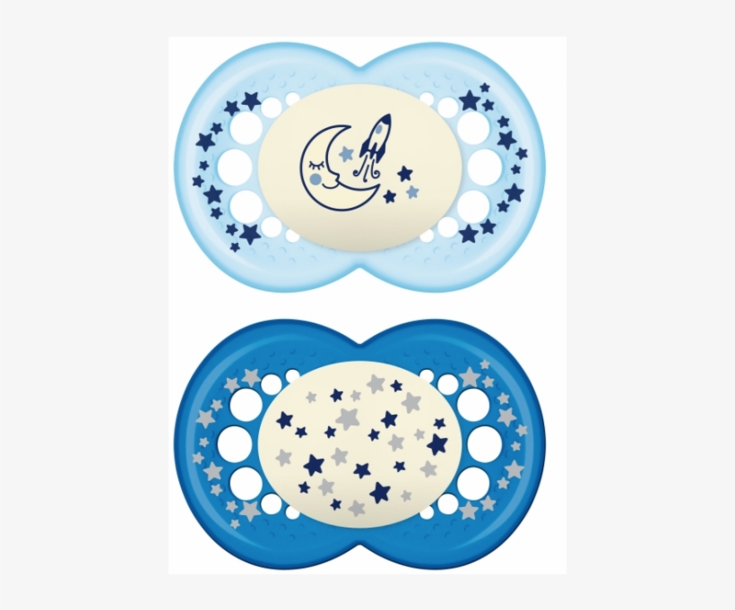 Mam Night 260s, Shiny Orthodontic Soother, 16 M, Color - Pacifier, transparent png #8747355