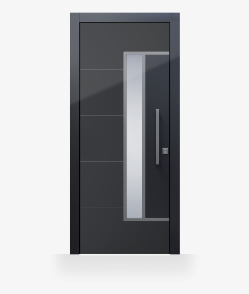 Pianura 2 Shown In Anthracite - Sliding Door, transparent png #8747923