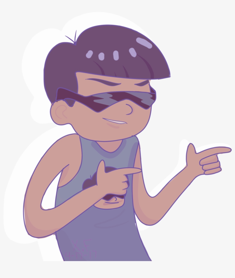 I Just Wanna Be A Cool Boi Like Him - Cartoon, transparent png #8748052