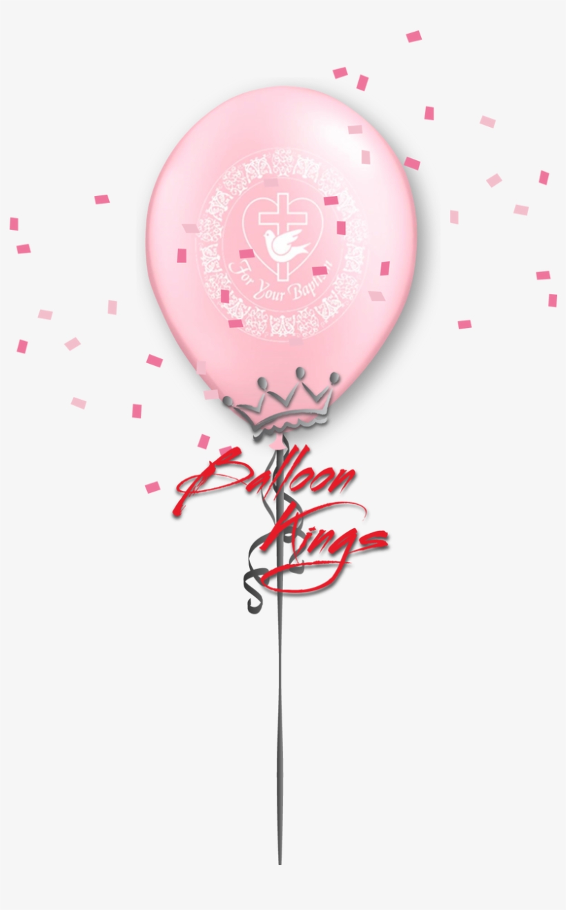 11in Latex Baptism Dove Pink - Christmas Picsart, transparent png #8749303