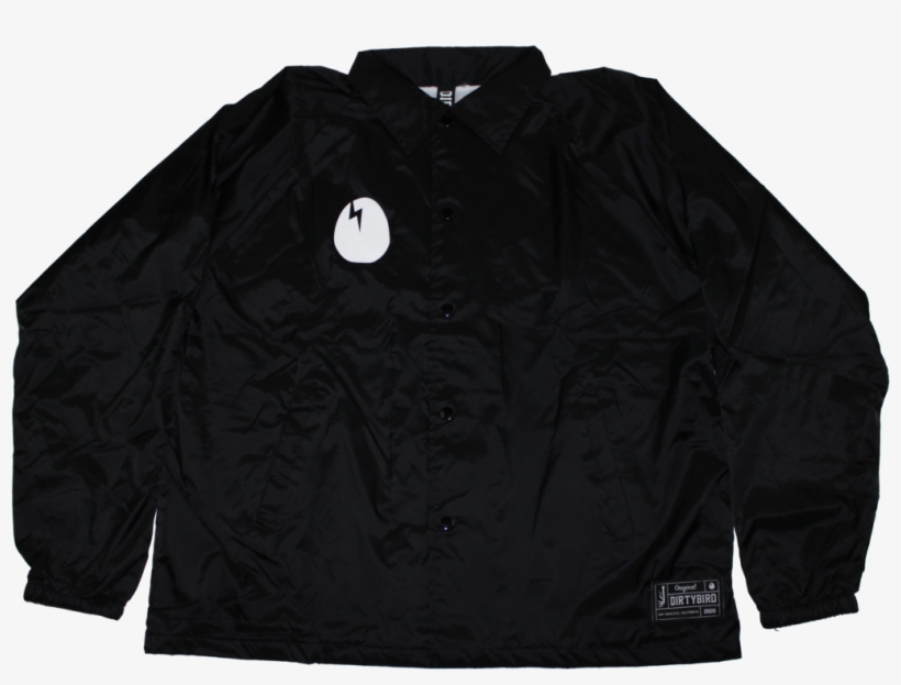 Dirtybird Black Coaches Jacket Active Shirt Free Transparent - lab coat shirt template roblox