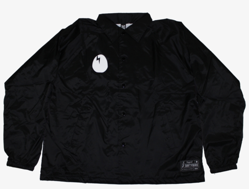 Dirtybird Black Coaches Jacket - Active Shirt, transparent png #8749716