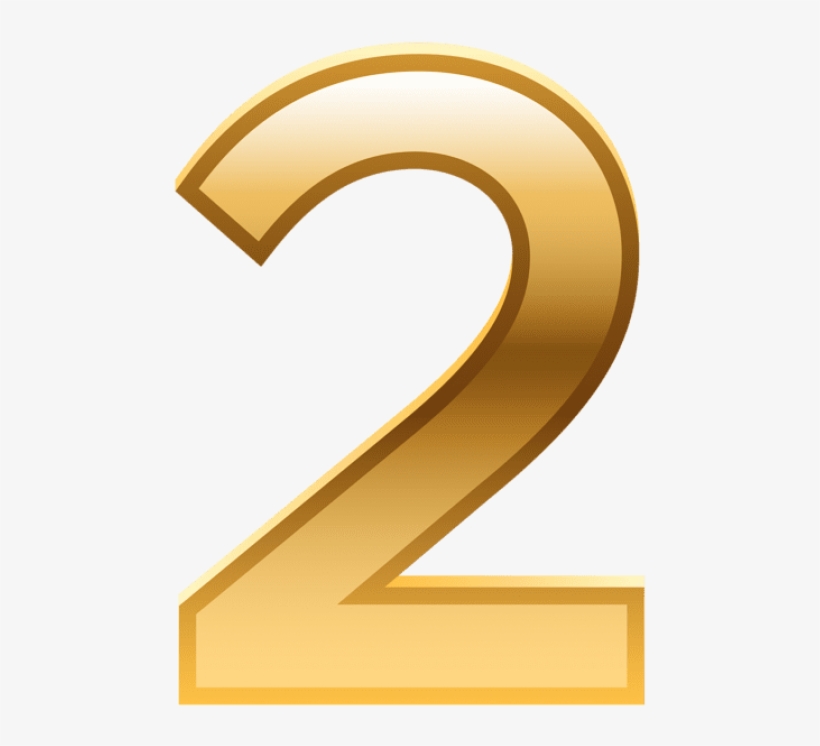 Free Png Number Two Golden Png Images Transparent, transparent png #8750032