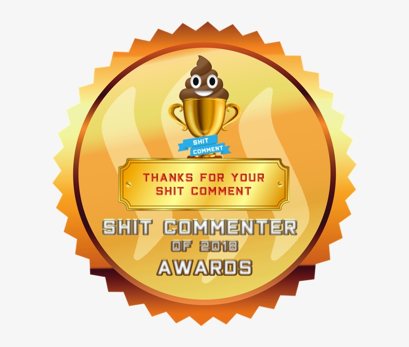 Shit Comment Award - Golden Stamp Png Free, transparent png #8750534