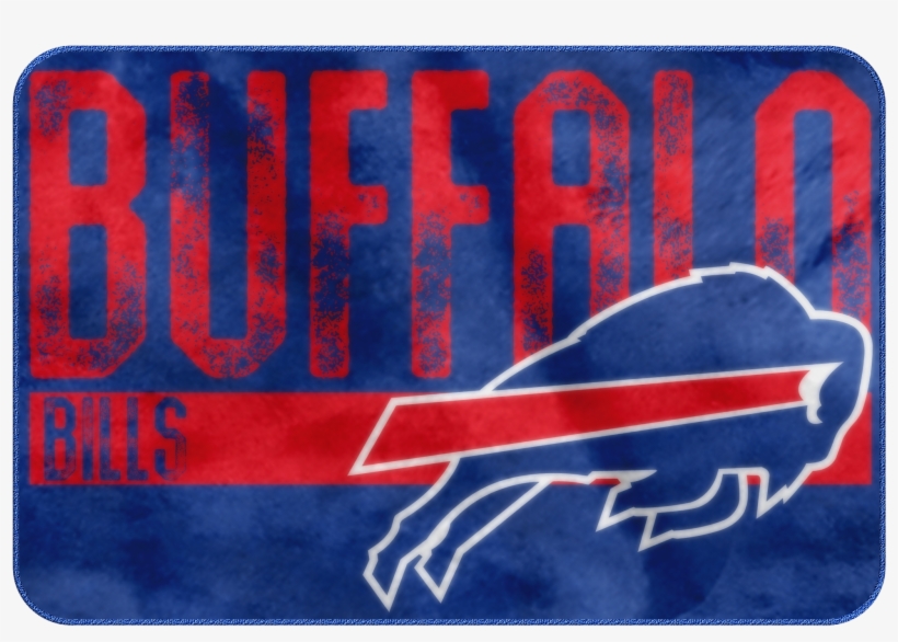 20" X 30" Worn Out Printed Foam Mat - Buffalo Bills Logo Black, transparent png #8750700