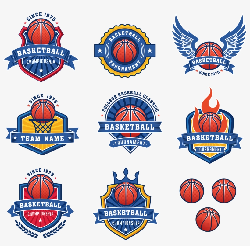 Clip Art Freeuse Logo Royalty Free Stock Photography - Basketball Team Logo Vector, transparent png #8750737