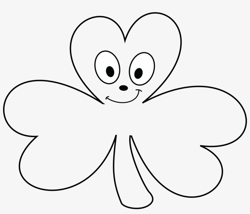 Monkey Clipart Black And White Images - Shamrock, transparent png #8750852