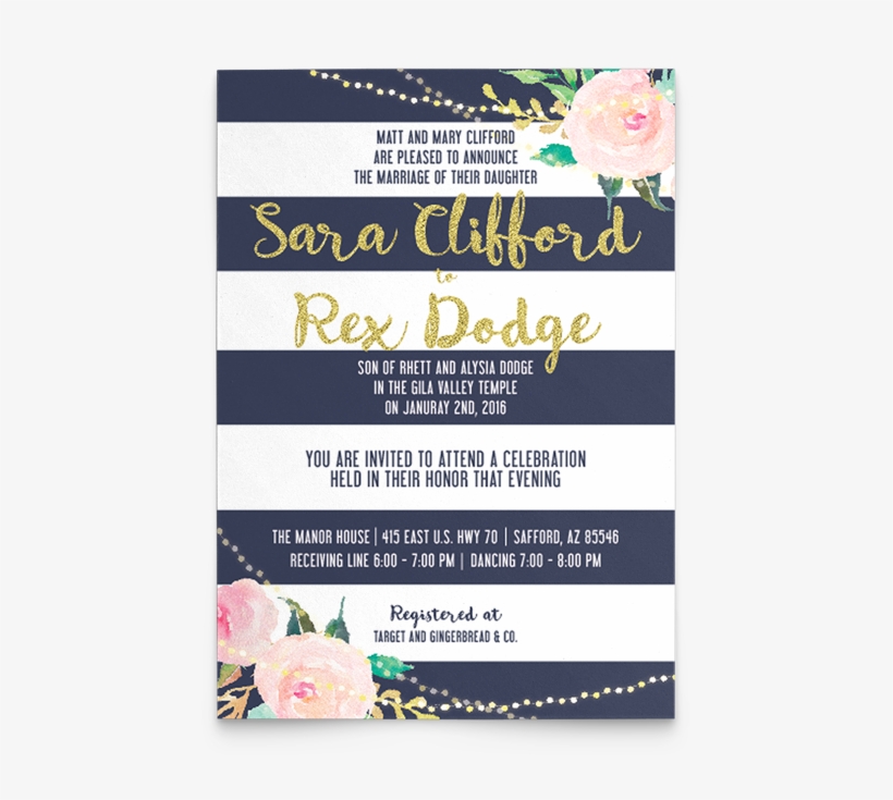 Chevron & Stripes - Garden Roses, transparent png #8751013