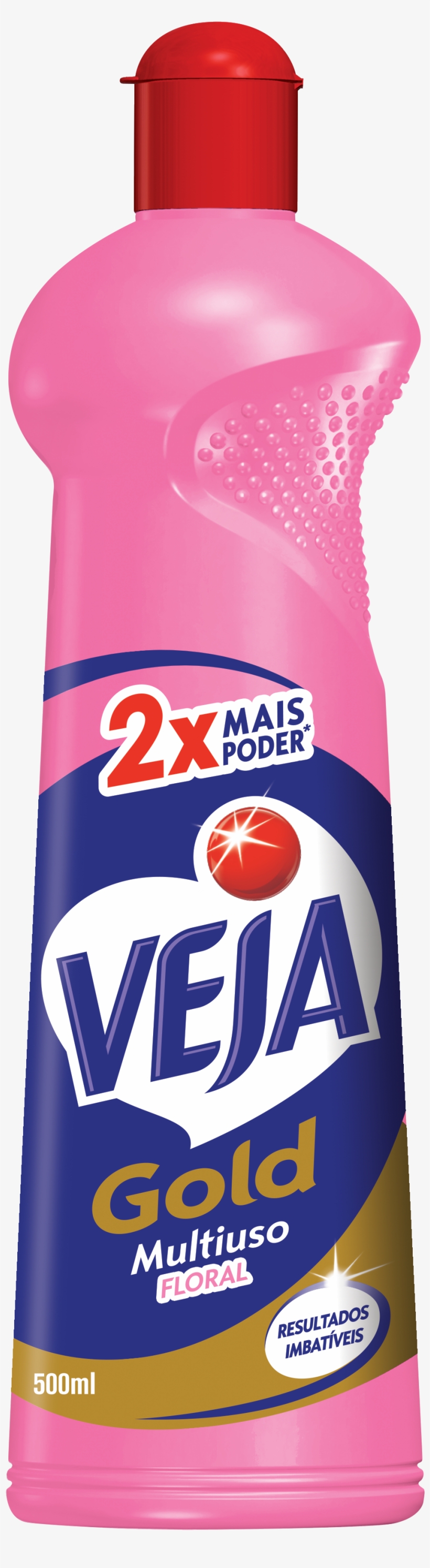 Veja Gold Multiuso Floral Squeeze 500ml - Bottle, transparent png #8751531