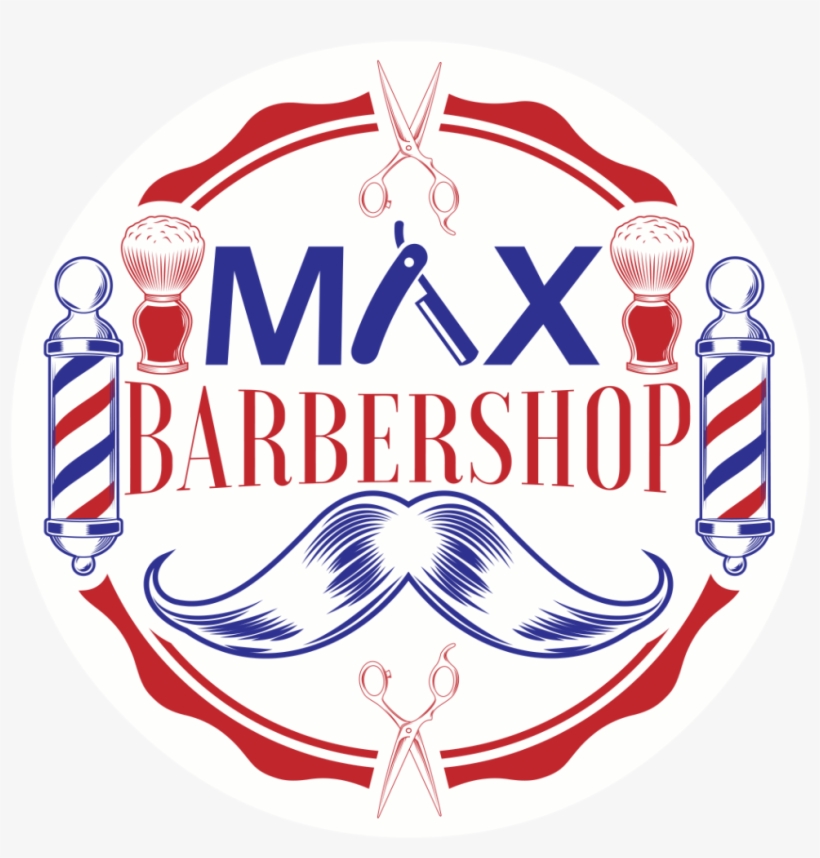 Max Barbershop Logo - Circle, transparent png #8751636