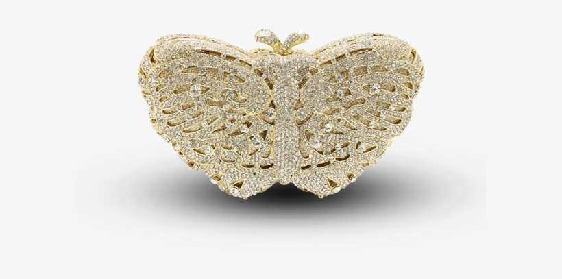 Golden Butterfly Front View, transparent png #8751899