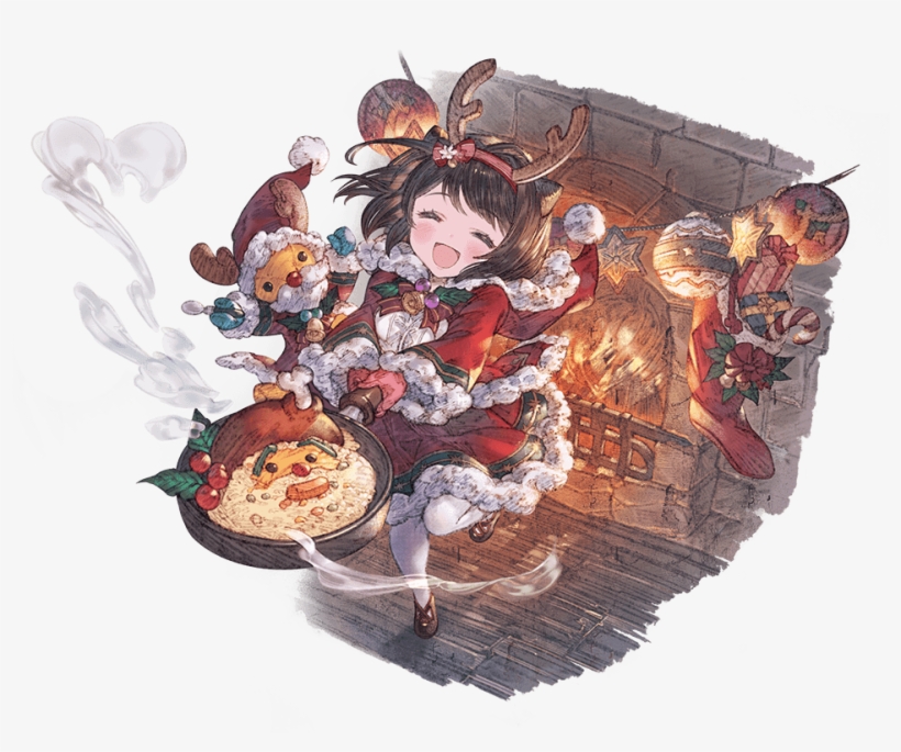 1girl ^ ^ Alpha Transparency Antlers Bangs Bell Blush - グラン ブルー ファンタジー ヤイア, transparent png #8751924