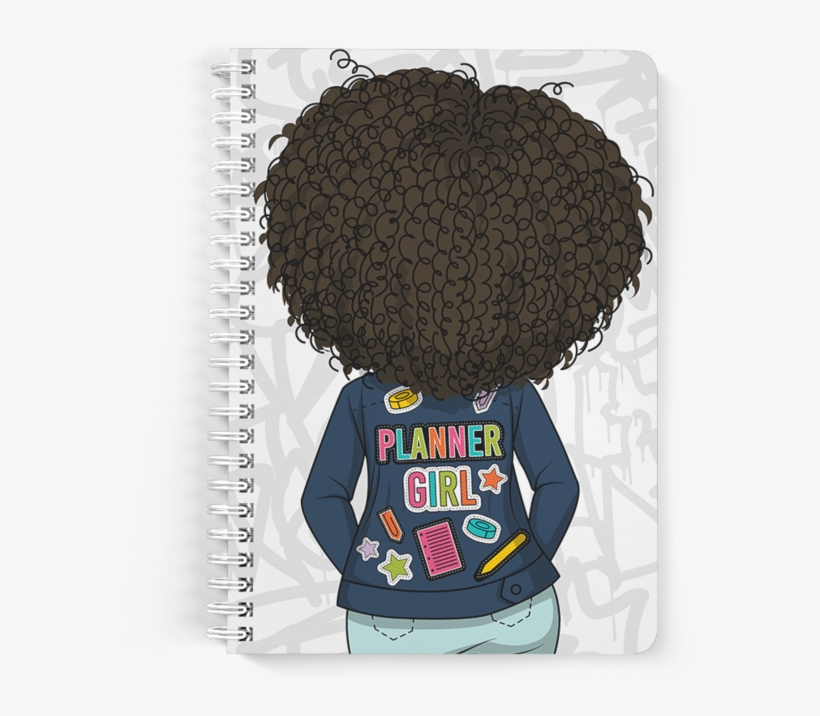 Planner Girl Notebook Mini - Cartoon, transparent png #8752104