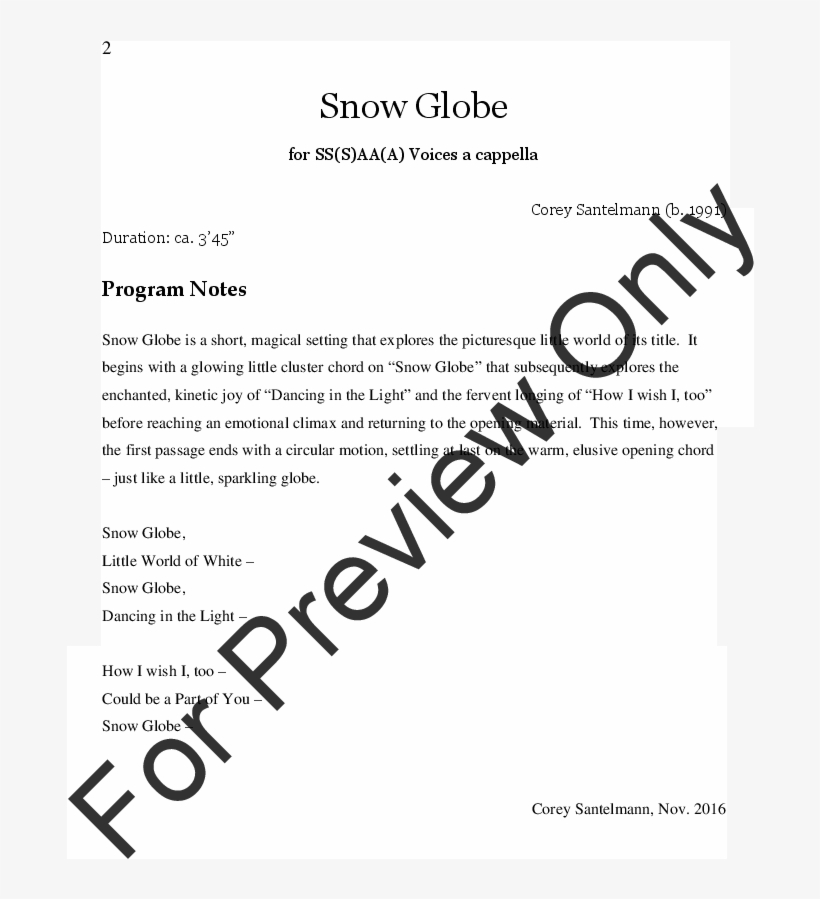 Snow Globe Thumbnail Snow Globe Thumbnail Snow Globe - Music, transparent png #8753232