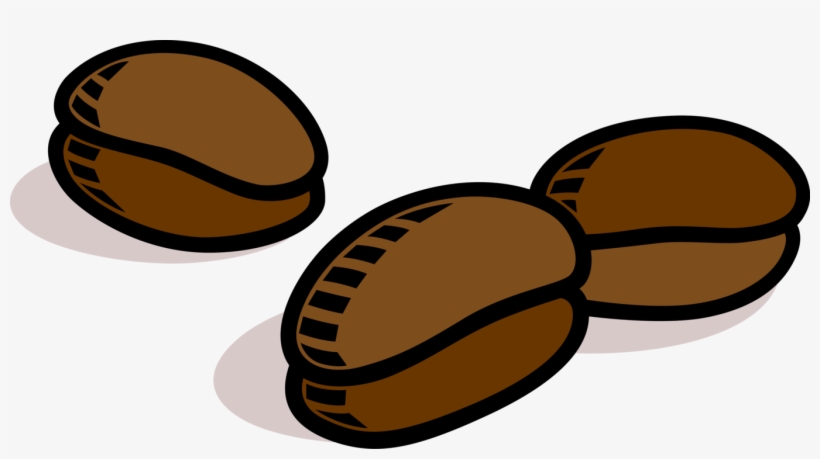 Vector Illustration Of Coffee Bean Seed Of The Coffee, transparent png #8754738