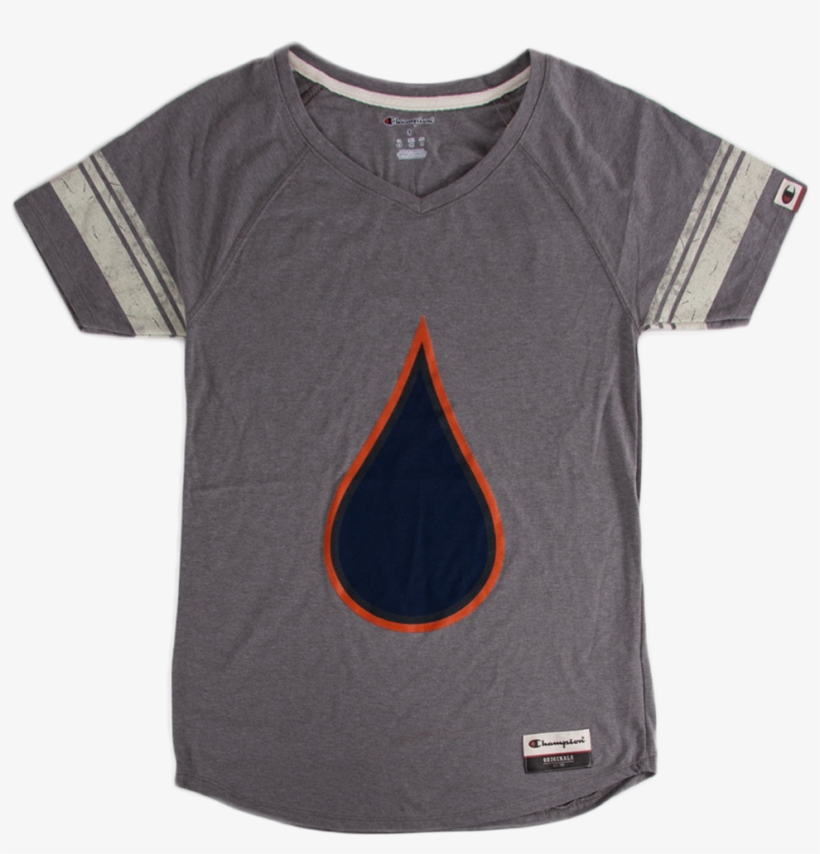 Picture Of Women's Varsity Oil Drop T-shirt - Active Shirt, transparent png #8755085