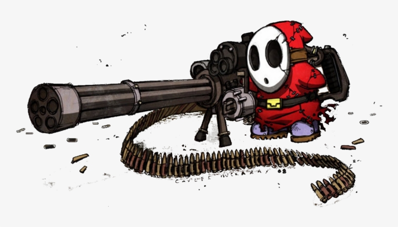 View Samegoogleiqdbsaucenao Psycho Shy Guy , - Shy Guy With Gun, transparent png #8755913