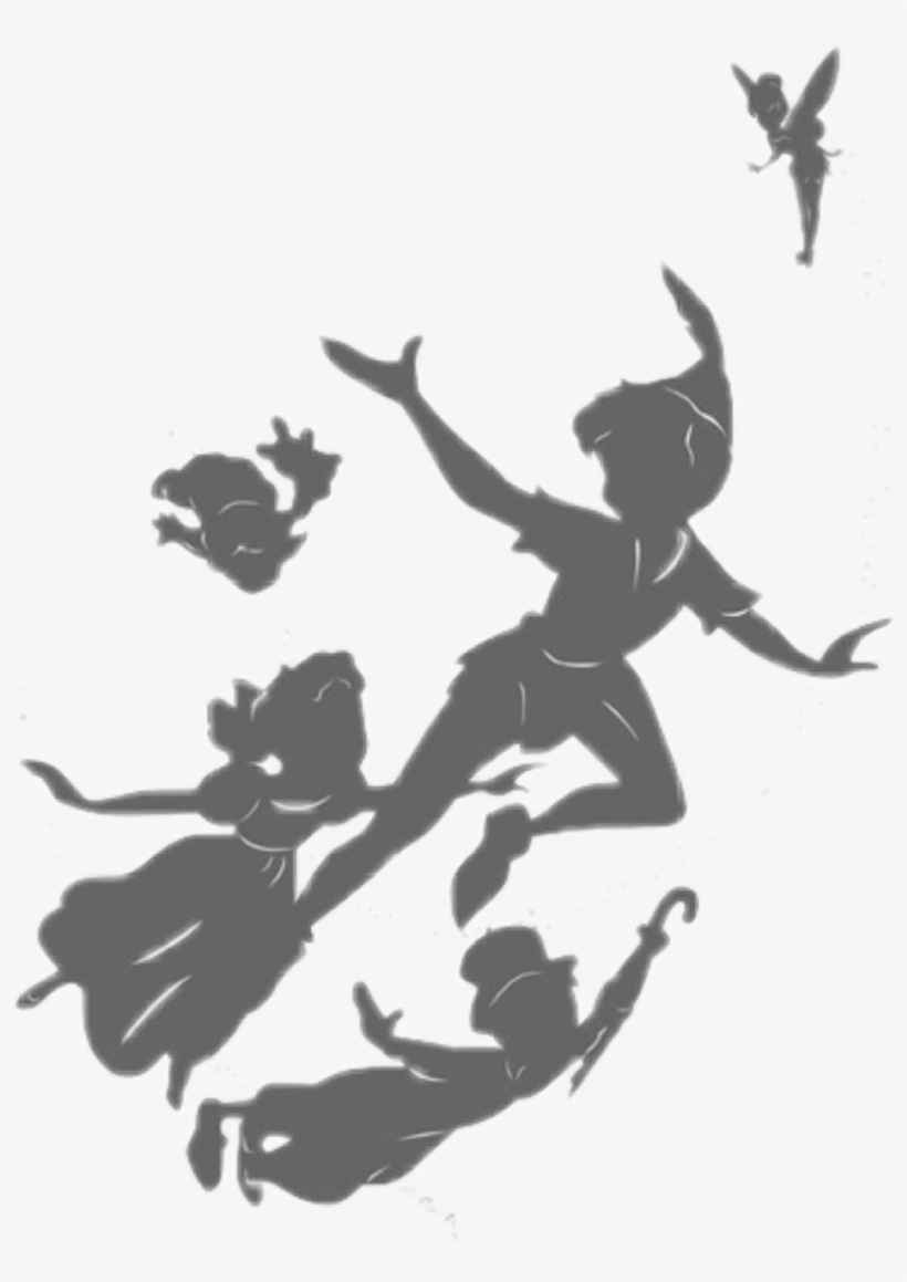 Peterpan Sticker - Silhouette Peter Pan Png, transparent png #8756729