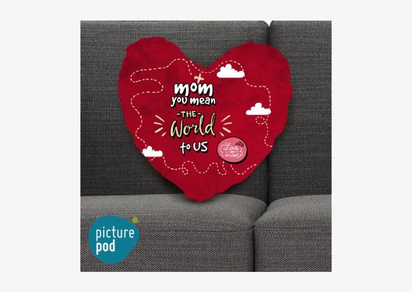 Heart World To Us Red - Heart, transparent png #8757081