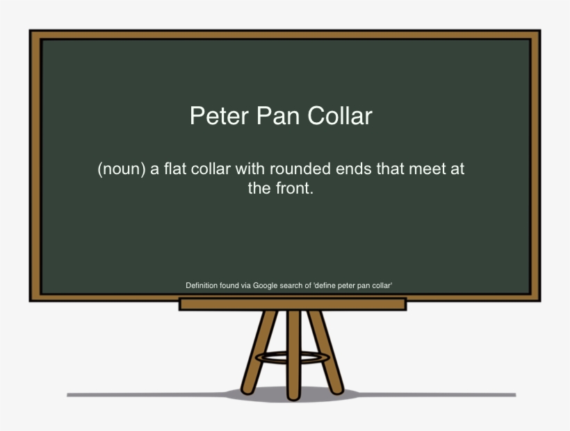 Peter Pan Collar - Chalkboard Clipart, transparent png #8757221