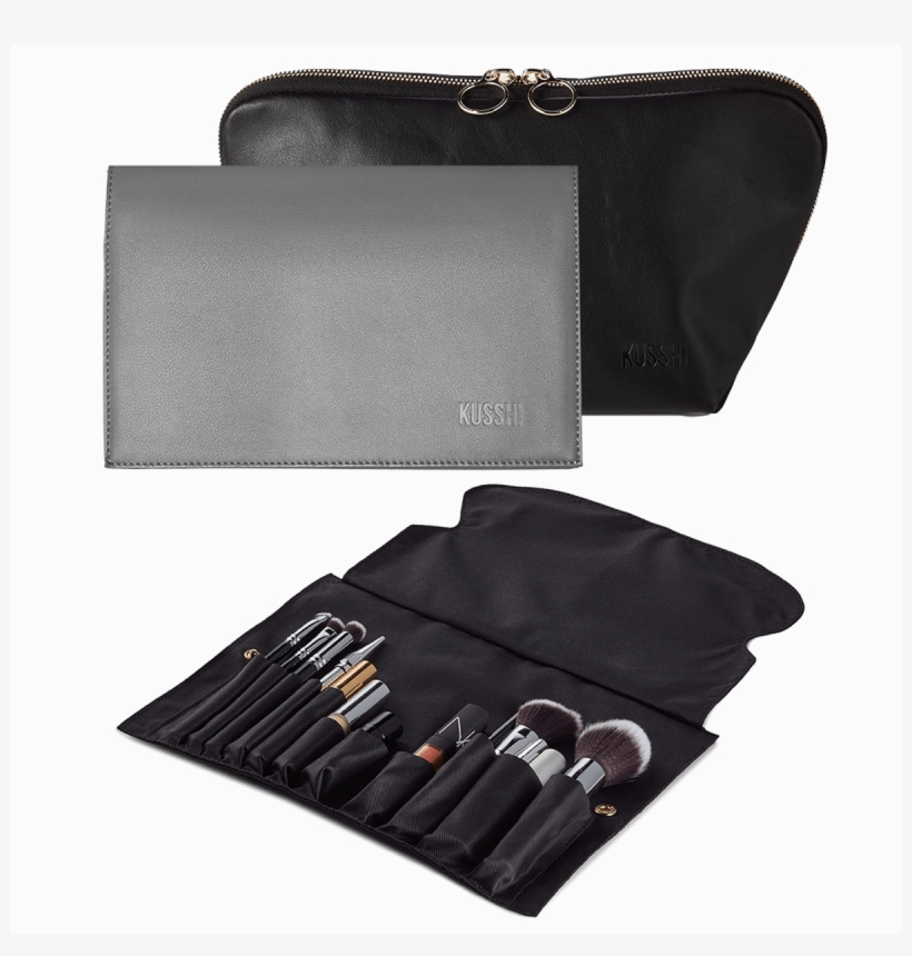 Luxurious Black Leather Grey Leather - Bag, transparent png #8757516