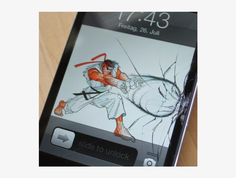 How To Make The Best Of A Cracked Phone Screen - Really Bad Cracked Screen, transparent png #8757557