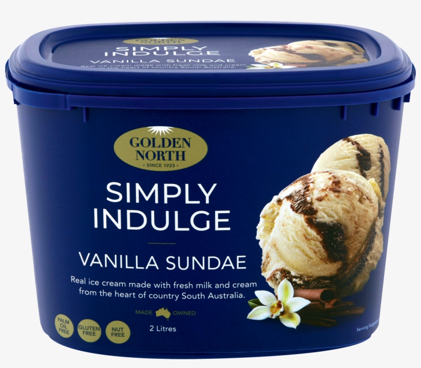 Simply Indulge Vanilla Sundae Ice Cream - Ice Cream Australia, transparent png #8757592
