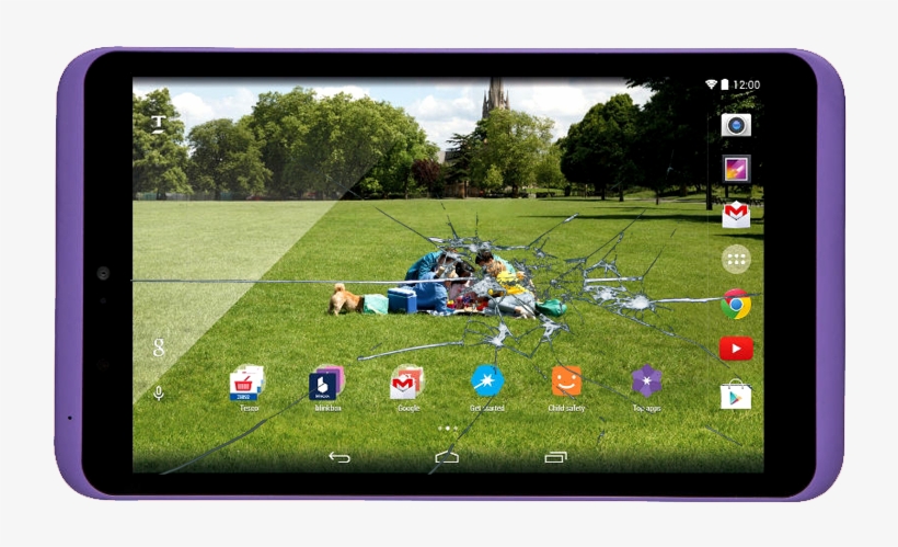 Hudl2 Cracked Screen Working Lcd - Tesco Ipads, transparent png #8757787