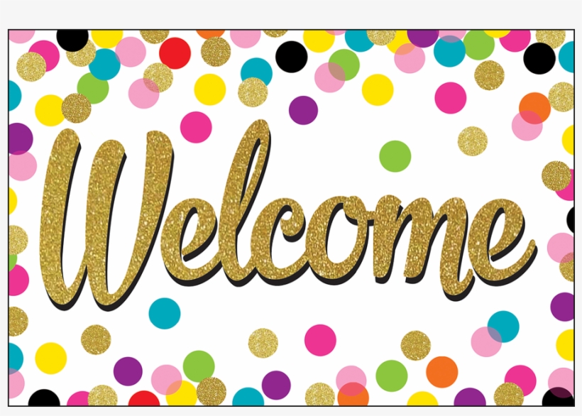 Tcr8894 Confetti Welcome Postcards Image - Teacher Created Resources Confetti, transparent png #8757865