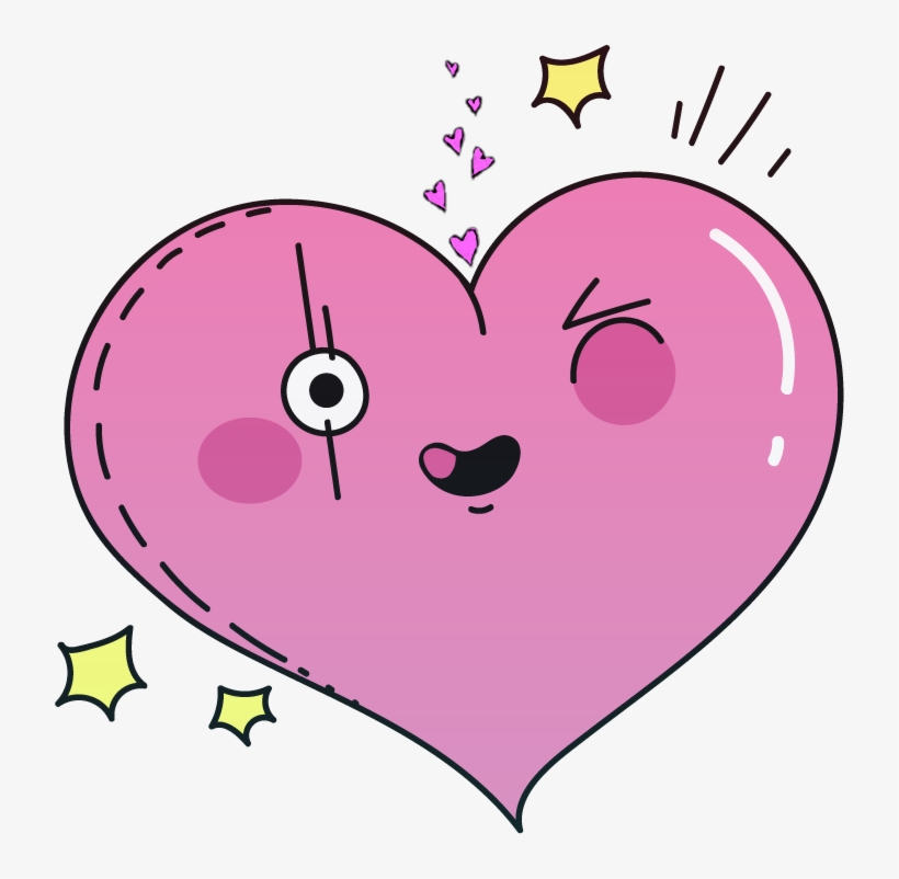 Heart Hearts Tumblr Kawaii Ftestickers Tumblr Cartoon - Heart, transparent png #8757868