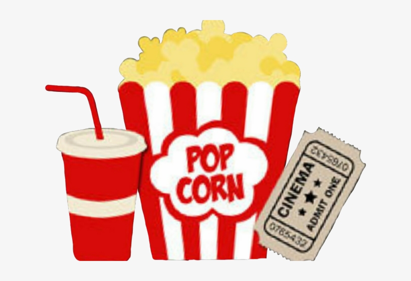 Soda Clipart Movie Popcorn - Popcorn Soda Png, transparent png #8757988