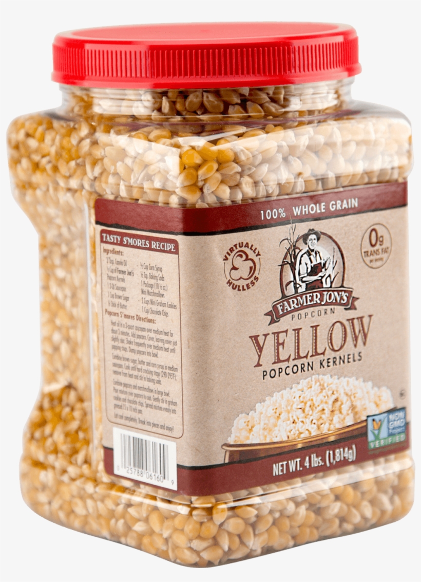 Farmer Jon's Virtually Hulless Yellow Popcorn Kernels - Popcorn Kernel Bulk, transparent png #8758773