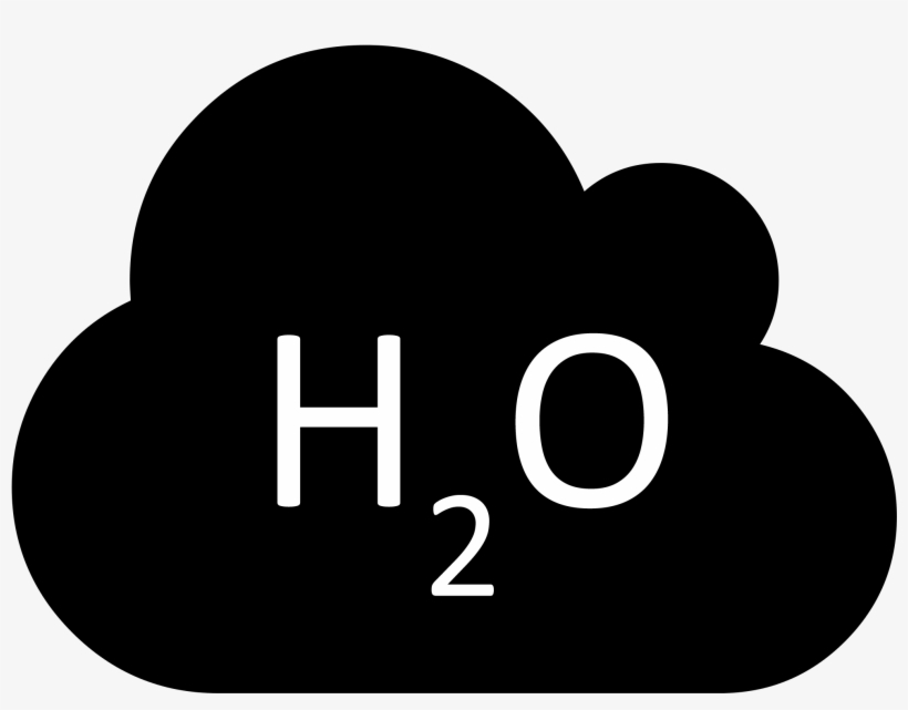 H2o Water Vapor Icon - Icon, transparent png #8759364
