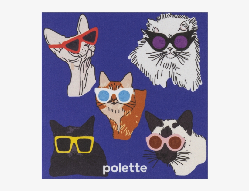 Cool Cats Est Une Lingette En Microfibre Polette Vue - Siamese, transparent png #8759442