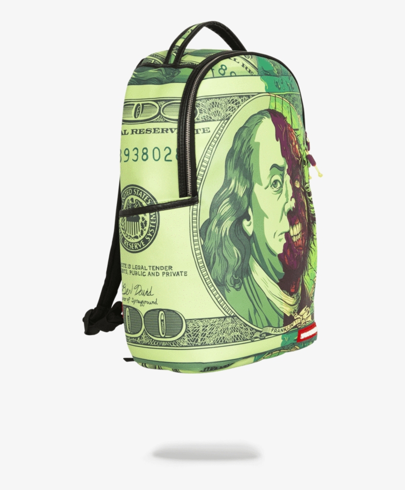 Sprayground- Ben Zombie Franklin Backpack - Sprayground Benjamin Franklin Backpack, transparent png #8760043