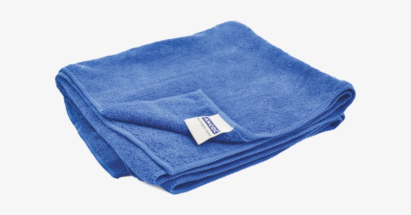 Description - Blue Microfibre Towel, transparent png #8760873