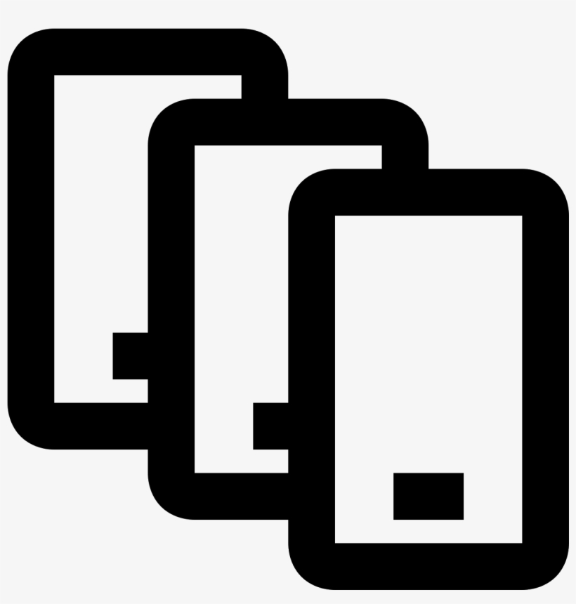 Clip Art Black And White Download Mehrere Smartphones, transparent png #8760993