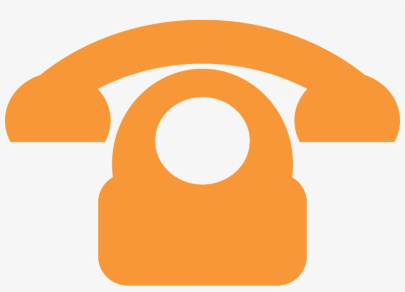 Orange Clipart Cell Phone - Phone Vector Icon Orange, transparent png #8761309