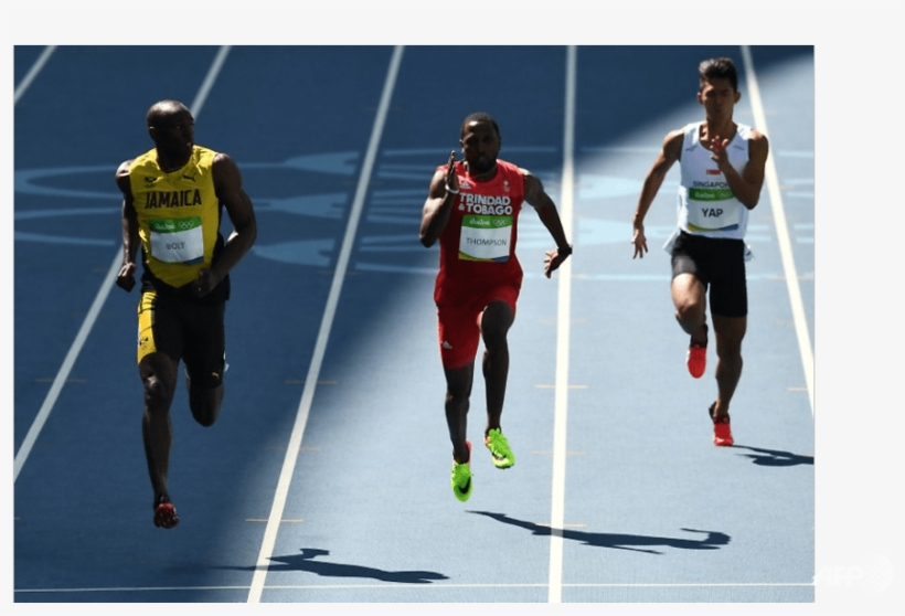 Singapore Sprinter Yap Lives Out Dream 'showdown' With - Athlete, transparent png #8761400