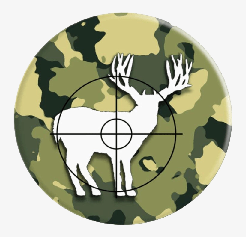 Deer Hunting Crosshairs Popsocket - Map, transparent png #8761964