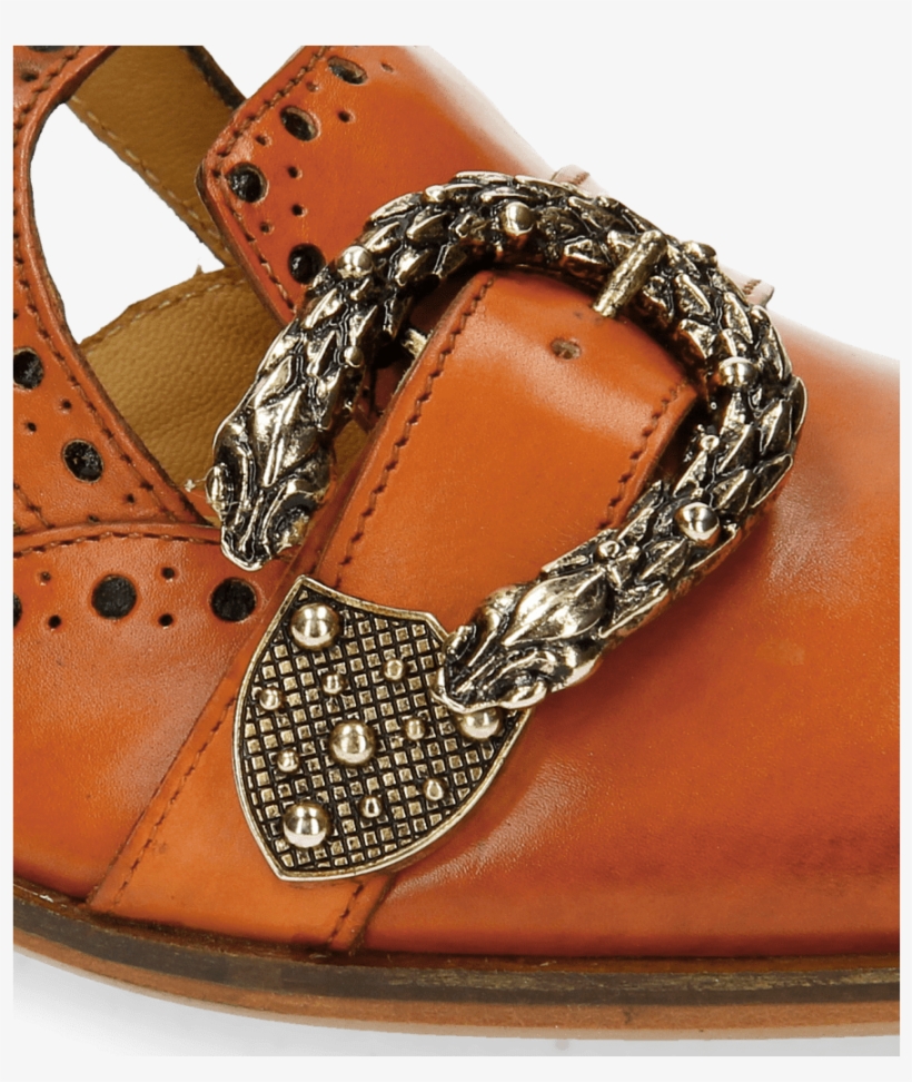 Sandals Sally 69 Orange Buckle Snake - Sandal, transparent png #8762244