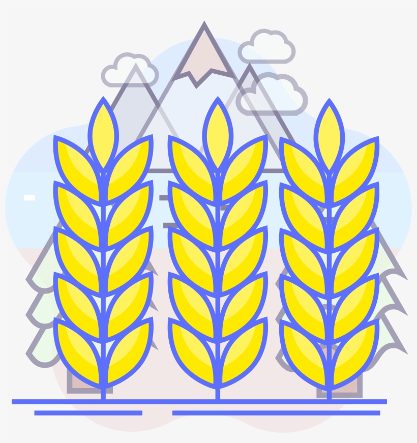 Icon Iocn Yellow Wheat Png And Vector Image, transparent png #8762289