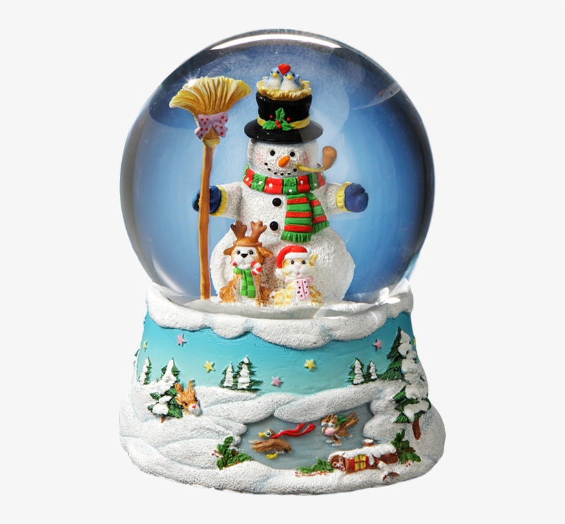 Gary Patterson "happy Holidays" Snowman Snow Globe - Snow Globe, transparent png #8762613
