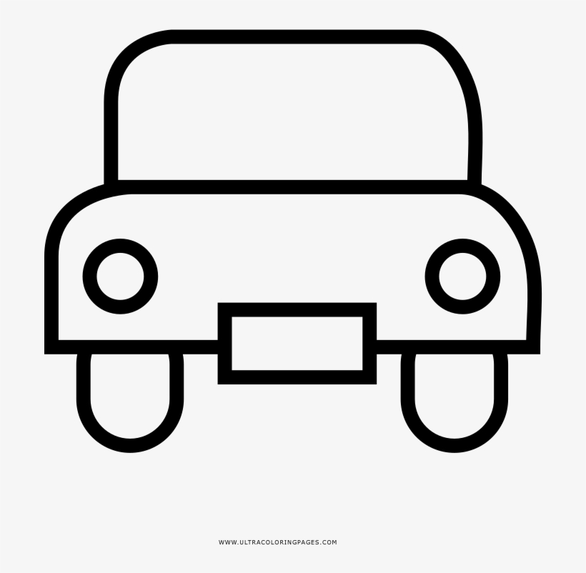 Car Coloring Page - Png Desenhos De Carros, transparent png #8762823