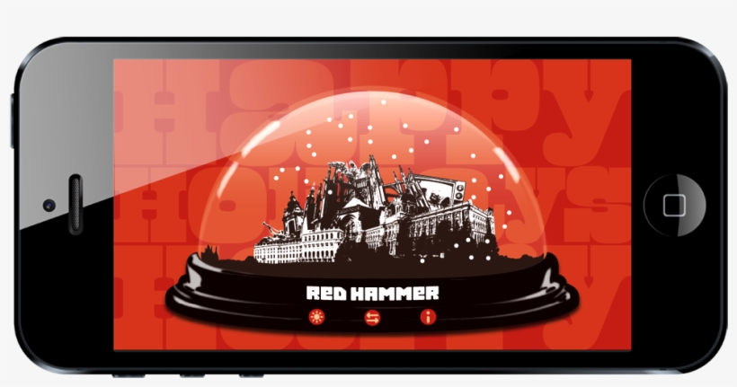 Red H Snowglobe Day - Mobile Phone, transparent png #8762868