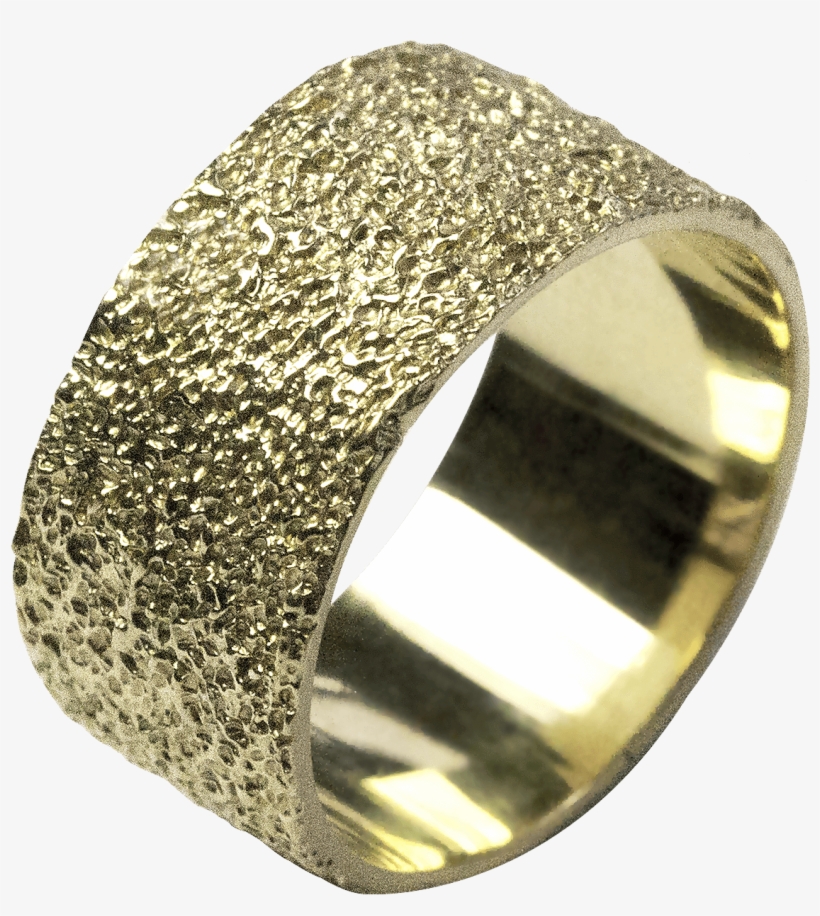 Wide Frost Gold Eliise Maar Jewellery Handcrafted Jewellery - Titanium Ring, transparent png #8762870