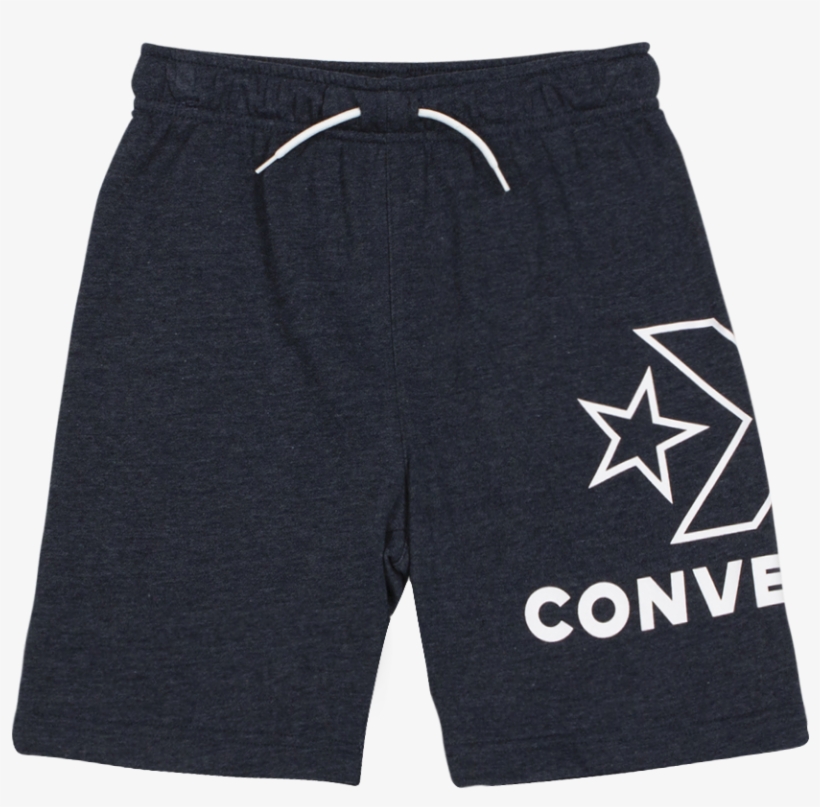 Boys Converse Wrap Around Ft Logo Short Obsidian Heather - Board Short, transparent png #8762975