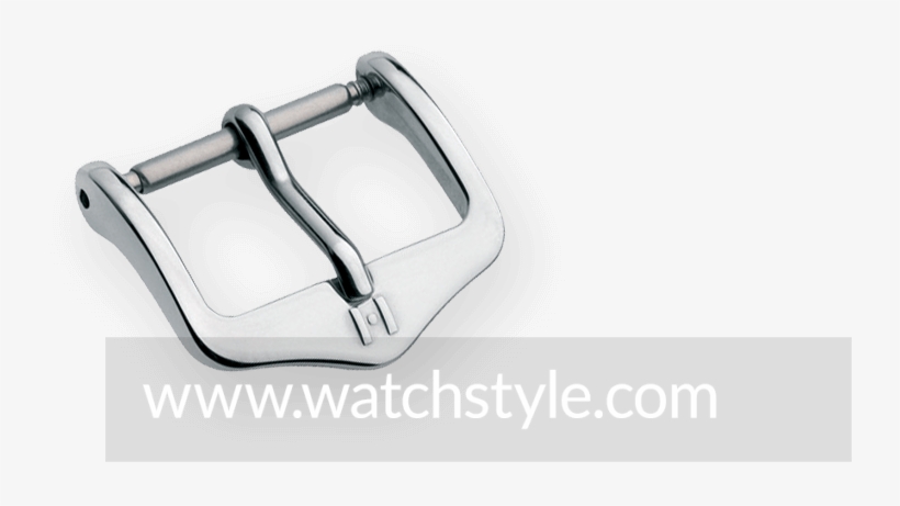Hirsch Classic Buckle Steel Shiny - Platinum, transparent png #8763269