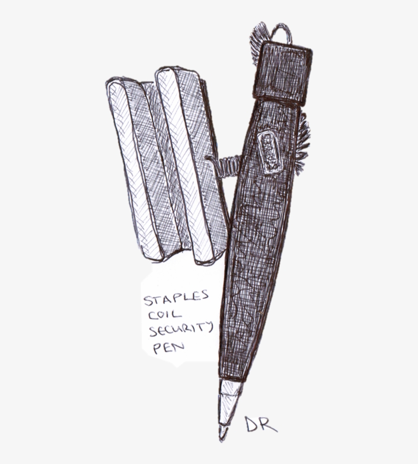 Freeuse Library Pens By This Is A Staples Coil - Pen Png, transparent png #8763270